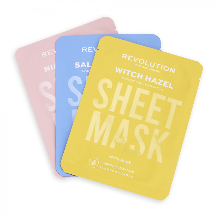 Blemish Prone Skin Sheet Mask 3 Pack Set